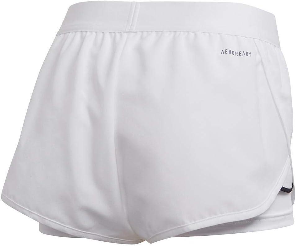 imageadidas Womens Club ShortsWhiteMatte SilverBlack