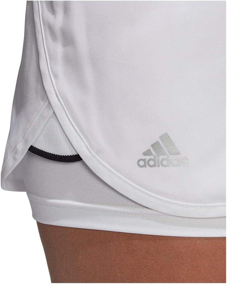 imageadidas Womens Club ShortsWhiteMatte SilverBlack