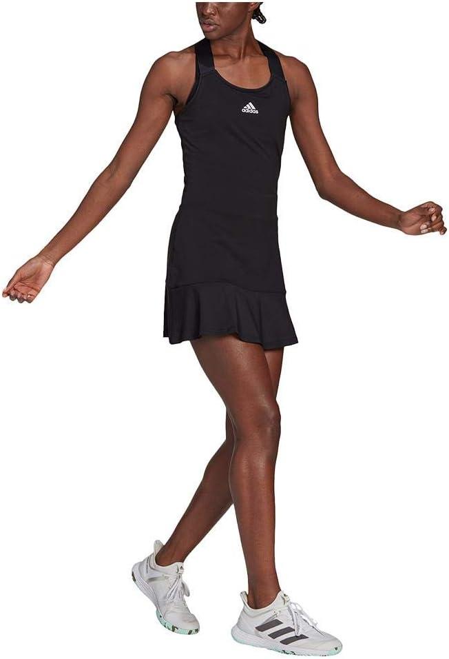 imageadidas Womens Tennis Dress AeroreadyBlackWhite