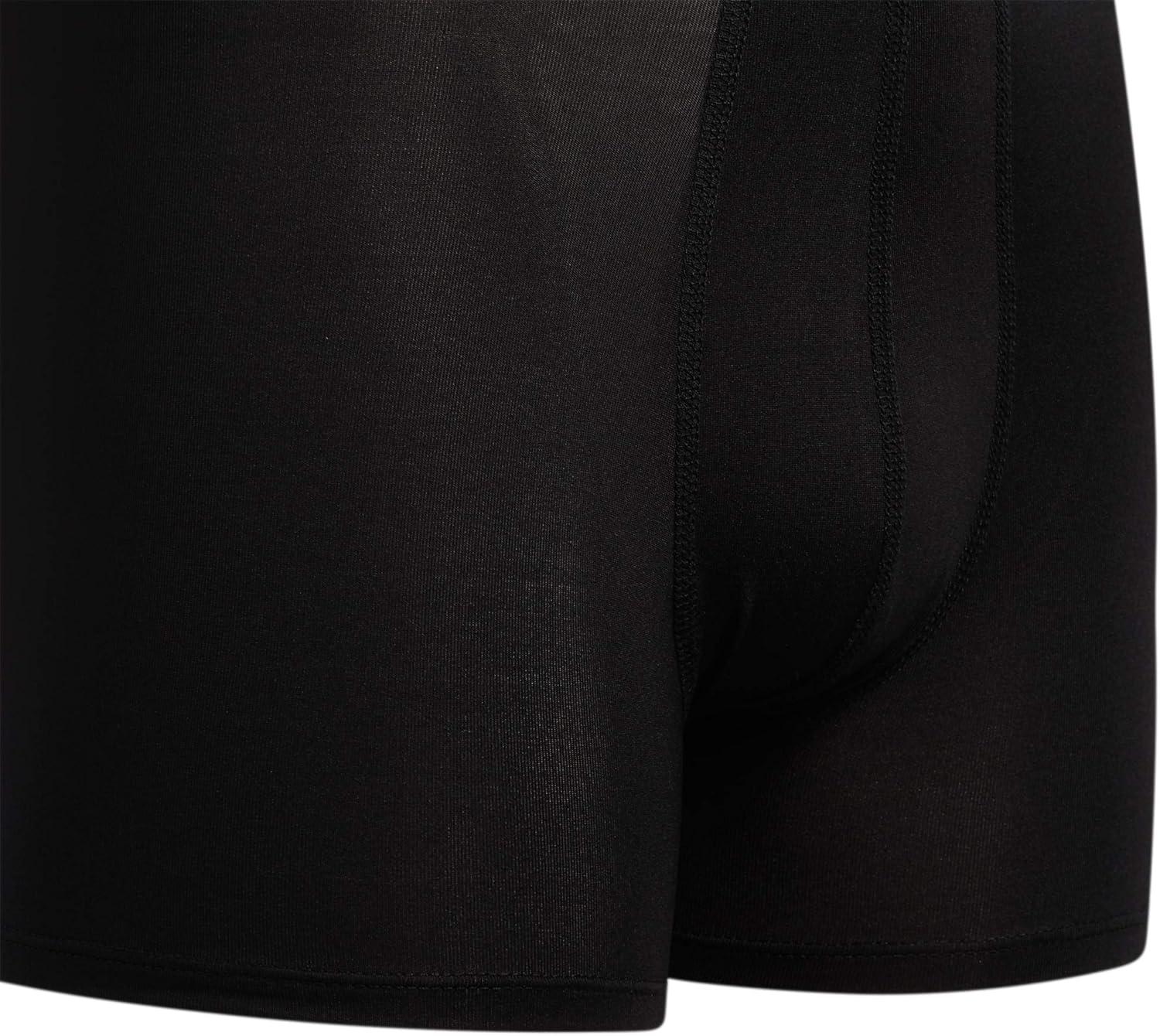 imageadidas boys Youth Performance 4pack Boxer Brief Kids Underwear Boys Athletic Fit Microfiber Boxer BriefsSolar BlueBlackGrey