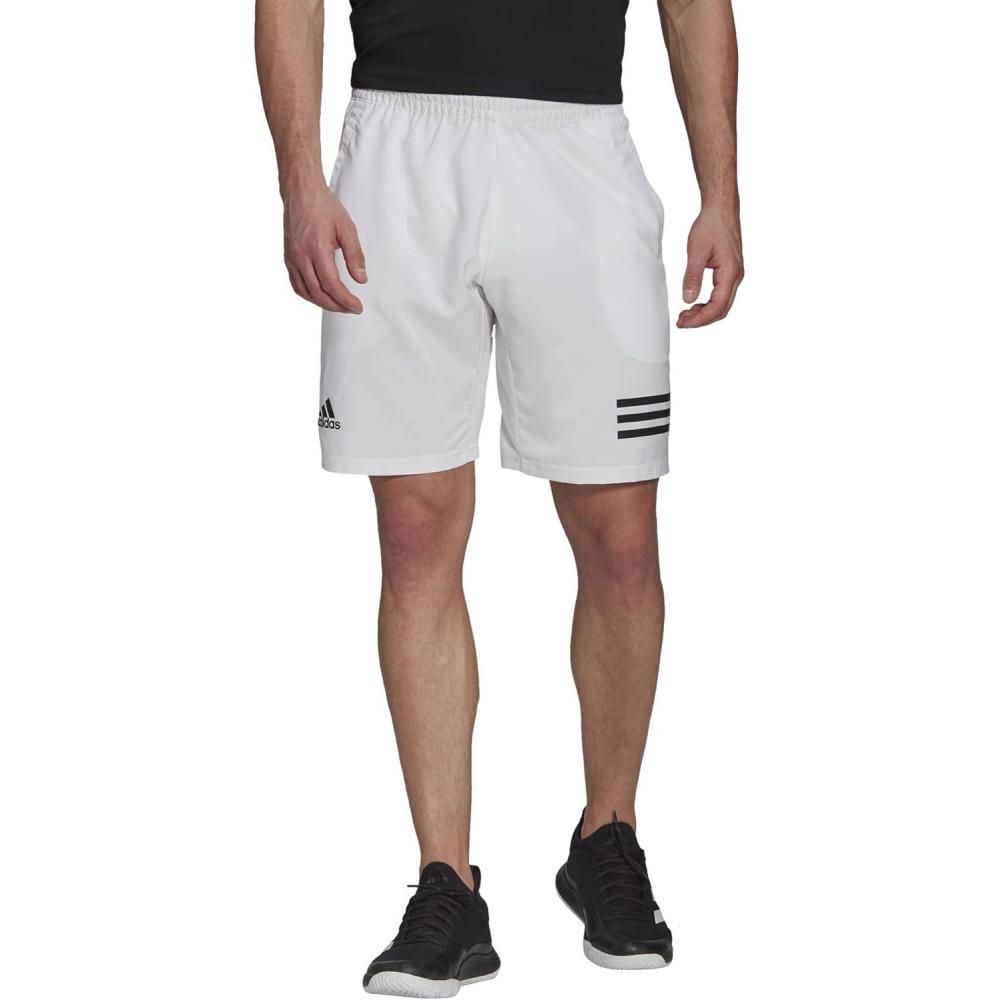 imageadidas Mens Club Tennis 3Stripes ShortsWhiteBlack