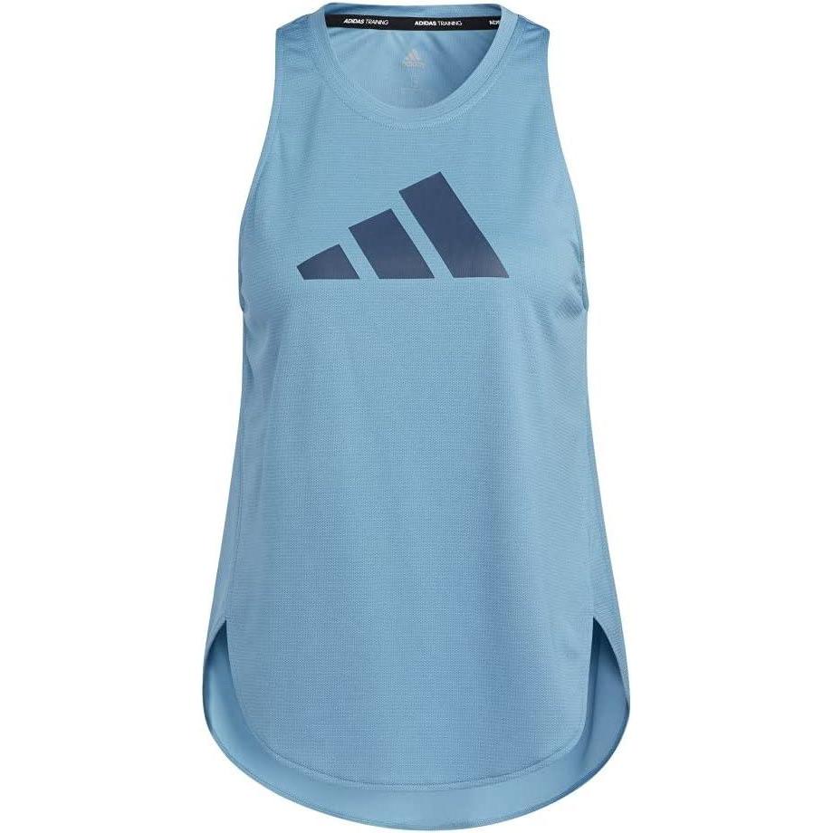 imageadidas Womens Badge of Sport Logo TankHazy BlueCrew NavyCrew Navy