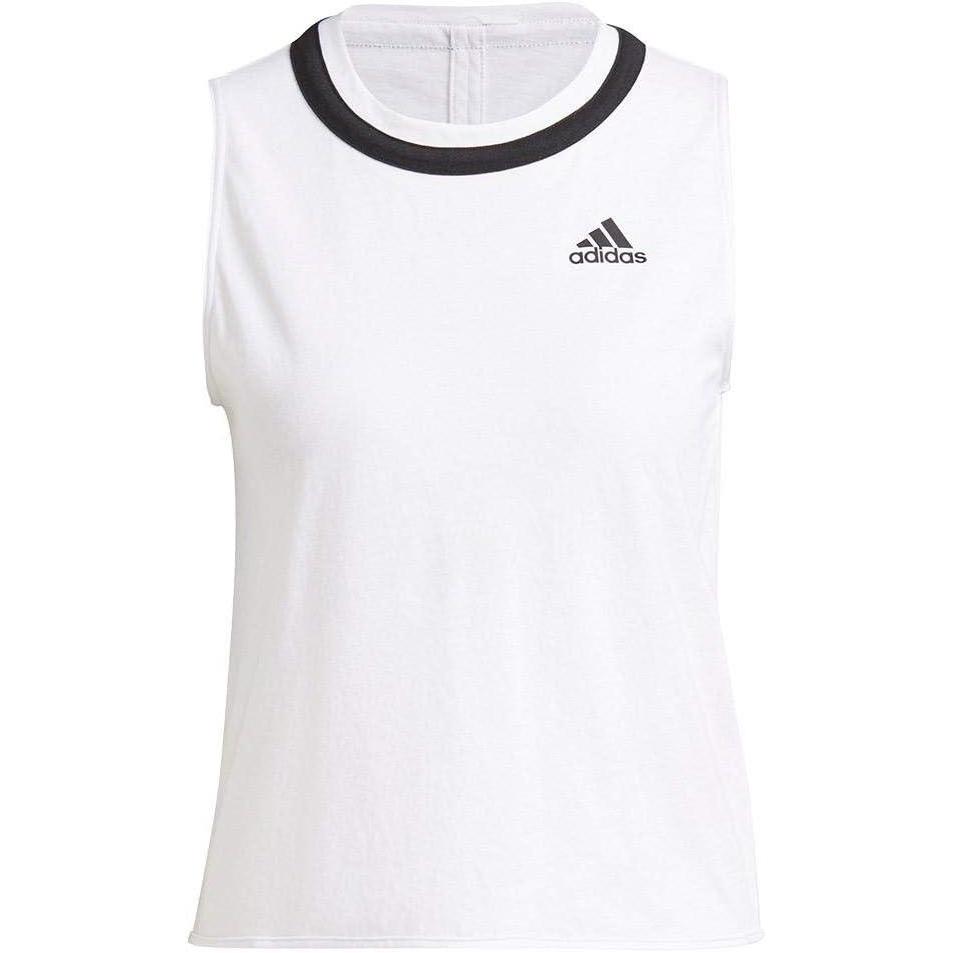 imageadidas Womens Club Knotted Tennis Tank TopWhiteBlack