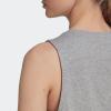 imageAdidas Womens BlackWhite Big Logo Tank Top  MediumMedium Grey HeatherWhite