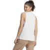 imageAdidas Womens BlackWhite Big Logo Tank Top  MediumOff White MelangeWhite