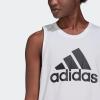imageAdidas Womens BlackWhite Big Logo Tank Top  MediumWhiteBlack