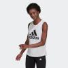 imageAdidas Womens BlackWhite Big Logo Tank Top  MediumWhiteBlack