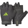 imageadidas Essential Training ampamp Weightlifting Gloves Fingerless Workout GlovesGreen