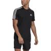 imageadidas Mens Aero 3S Crew Neck Short Sleeve Athletic Training Casual Tops Casual  WhiteBlackWhite