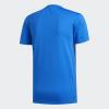 imageadidas Mens Aero 3S Crew Neck Short Sleeve Athletic Training Casual Tops Casual  WhiteGlory Blue