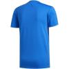 imageadidas Mens Aero 3S Crew Neck Short Sleeve Athletic Training Casual Tops Casual  WhiteGlory Blue