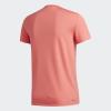 imageadidas Mens Aero 3S Crew Neck Short Sleeve Athletic Training Casual Tops Casual  WhiteSemi Flash Red