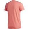 imageadidas Mens Aero 3S Crew Neck Short Sleeve Athletic Training Casual Tops Casual  WhiteSemi Flash Red