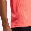 imageadidas Mens Aero 3S Crew Neck Short Sleeve Athletic Training Casual Tops Casual  WhiteSignal Pink