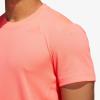 imageadidas Mens Aero 3S Crew Neck Short Sleeve Athletic Training Casual Tops Casual  WhiteSignal Pink