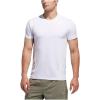 imageadidas Mens Aero 3S Crew Neck Short Sleeve Athletic Training Casual Tops Casual  WhiteWhite