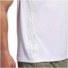 imageadidas Mens Aero 3S Crew Neck Short Sleeve Athletic Training Casual Tops Casual  WhiteWhite