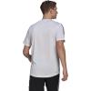 imageadidas Mens Aero 3S Crew Neck Short Sleeve Athletic Training Casual Tops Casual  WhiteWhiteBlack