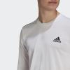 imageadidas Mens Aeroready Designed 2 Move Feelready Sport Long Sleeve TeeWhite
