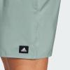 imageadidas Mens Classic 3Stripes Swim ShortsSilver Green  Black
