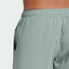 imageadidas Mens Classic 3Stripes Swim ShortsSilver Green  Black