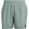 imageadidas Mens Classic 3Stripes Swim ShortsSilver Green  Black