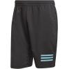 imageadidas Mens Club Tennis 3Stripes ShortsGreyPulse Aqua