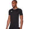 imageadidas Mens Entrada 18 Soccer JerseyBlackWhite