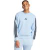 imageadidas Mens Essentials 3Stripes Fleece SweatshirtBlueBlack