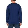 imageadidas Mens Essentials 3Stripes Fleece SweatshirtDark BlueWhite