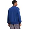 imageadidas Mens Essentials 3Stripes Fleece SweatshirtDark BlueWhite