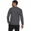 imageadidas Mens Essentials 3Stripes Fleece SweatshirtDark Grey HeatherBlack