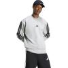 imageadidas Mens Essentials 3Stripes Fleece SweatshirtMedium Grey Heather