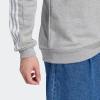 imageadidas Mens Essentials 3Stripes Fleece SweatshirtMedium Grey Heather2021