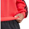 imageadidas Mens Essentials 3Stripes Fleece SweatshirtPure RubyBlack