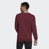 imageadidas Mens Essentials 3Stripes Fleece SweatshirtVictory CrimsonWhite