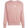 imageadidas Mens Essentials 3Stripes Fleece SweatshirtWarm ClayWhite
