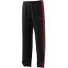 imageadidas Mens Essentials 3Stripes Regular Tricot PantsBlackScarlet