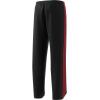 imageadidas Mens Essentials 3Stripes Regular Tricot PantsBlackScarlet
