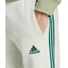imageadidas Mens Essentials 3Stripes Regular Tricot PantsLinen Green