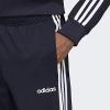 imageadidas Mens Essentials 3Stripes Tapered Tricot PantsInkWhite