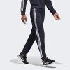 imageadidas Mens Essentials 3Stripes Tapered Tricot PantsInkWhite