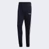 imageadidas Mens Essentials 3Stripes Tapered Tricot PantsInkWhite