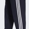 imageadidas Mens Essentials 3Stripes Tapered Tricot PantsInkWhite