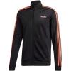 imageadidas Mens Essentials 3Stripes Tricot Track JacketBlackSignal Pink