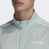 imageadidas Mens Essentials 3Stripes Tricot Track JacketGreen TintWhite