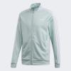 imageadidas Mens Essentials 3Stripes Tricot Track JacketGreen TintWhite