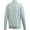 imageadidas Mens Essentials 3Stripes Tricot Track JacketGreen TintWhite