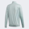 imageadidas Mens Essentials 3Stripes Tricot Track JacketGreen TintWhite