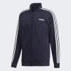 imageadidas Mens Essentials 3Stripes Tricot Track JacketInkInkWhite